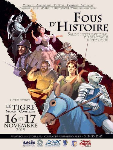 Affcihe du salon Fou d'Histoire au Tigre de Margny-lès-Compiègne