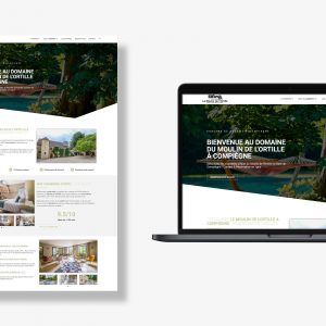 Image de création du site web Le Moulin de l'Ortille. Chambre d'hôtes à réserver dans le département de l'Oise au nord de Paris.