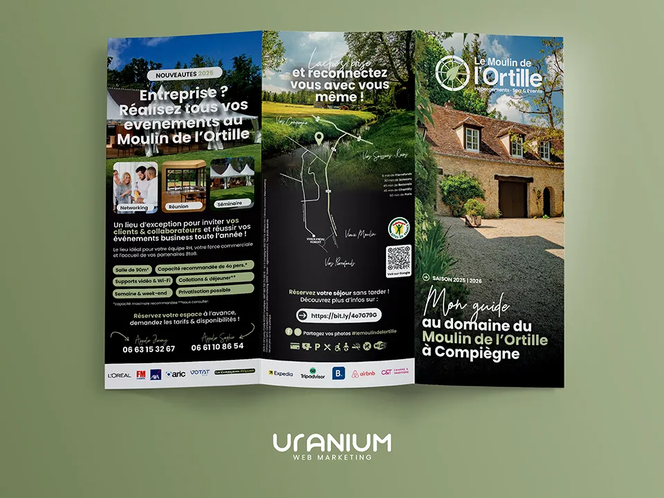 création et impression de dépliants flyers pro HPA tourisme var - hébergement, gîtes et camping